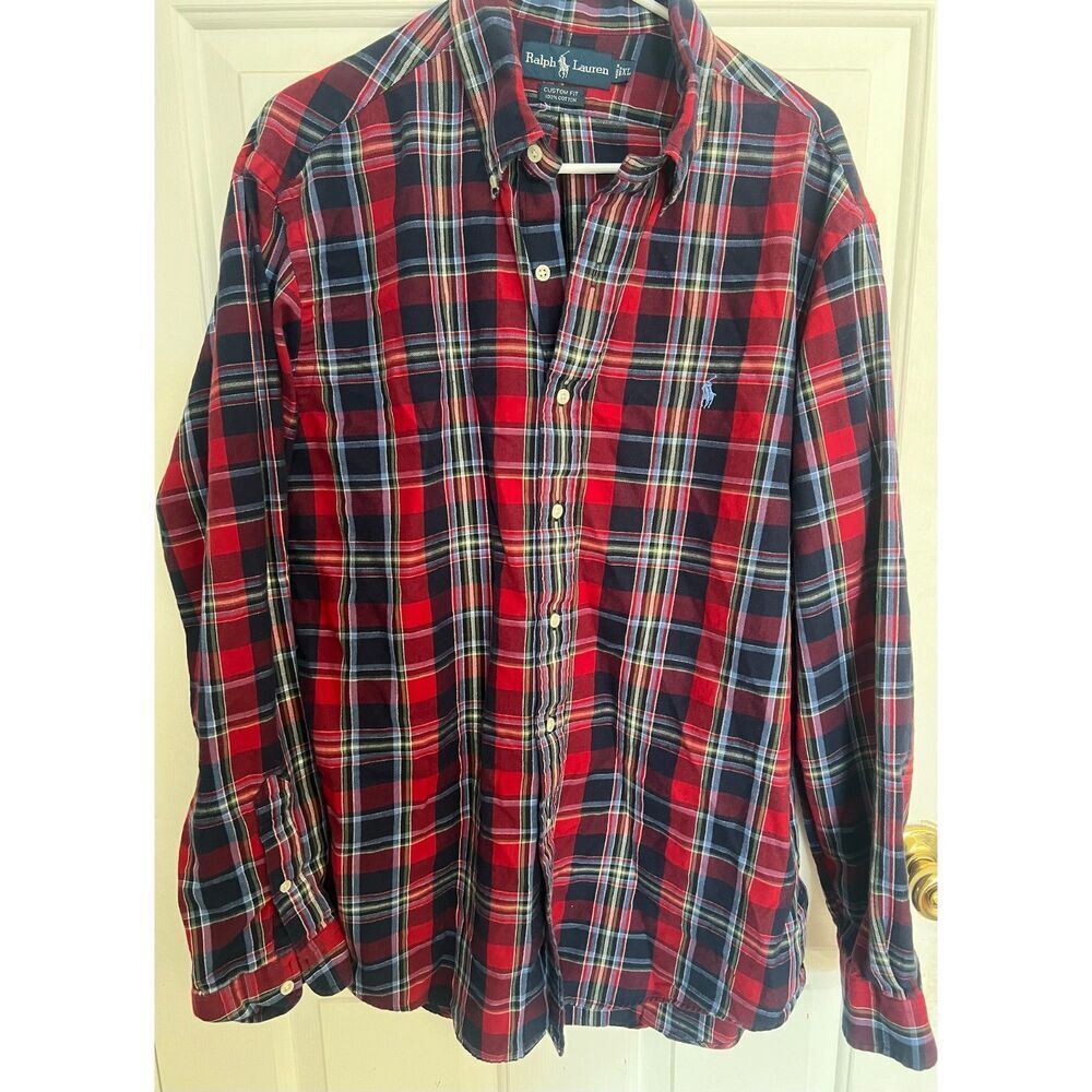 RALPH LAUREN - PLAID COLLARED SHIRT - SIZE XL